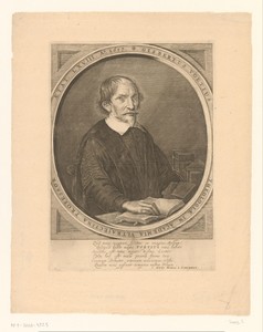 Portret van Gijsbert Voet op 68-jarige leeftijd