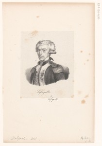 Portret van Gilbert du Motier de La Fayette