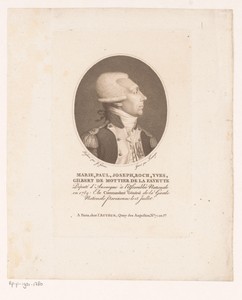 Portret van Gilbert du Motier de la Fayette