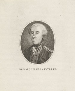 Portret van Gilbert du Motier, markies de la Fayette