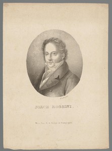Portret van Gioacchino Antonio Rossini