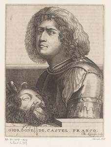 Portret van Giorgione als David met het hoofd van Goliath
