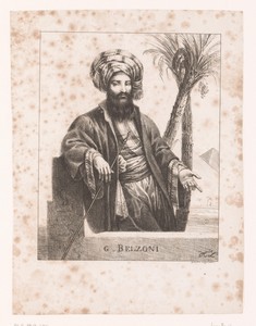 Portret van Giovanni Battista Belzoni