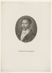 Portret van Giovanni Battista Belzoni