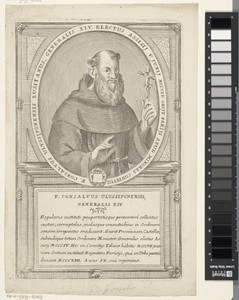Portret van Gonsalvus Hispanus, 14de Minister Generaal van de franciscaner orde