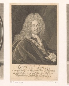 Portret van Gotfried Lange