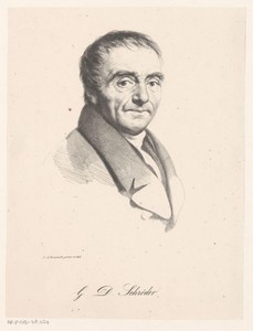 Portret van Gottfried Dietrich Schröder