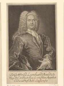 Portret van Gottfried Leonhard Baudiß