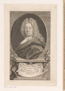 Portret van Gottfried Thomasius