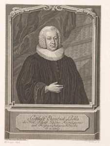 Portret van Gotthelf Ehrenfried Lechla