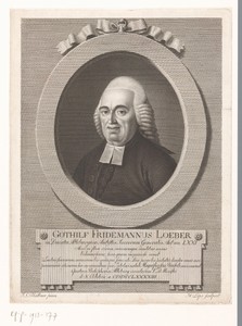 Portret van Gotthilf Friedemann Loeber
