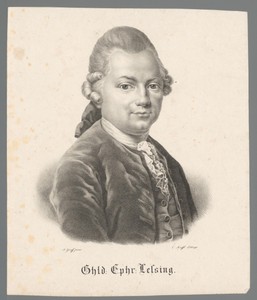 Portret van Gotthold Ephraim Lessing