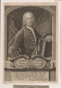 Portret van Gottlieb August Kette