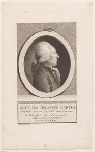 Portret van Gottlieb Christoph Harless