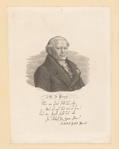 Portret van Gottlieb Jakob Planck