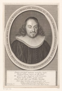 Portret van Gottlieb Spitzel op 51-jarige leeftijd
