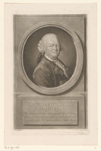 Portret van Gottlieb Wilhelm Rabener