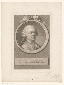 Portret van Gottlieb Wilhelm Rabener
