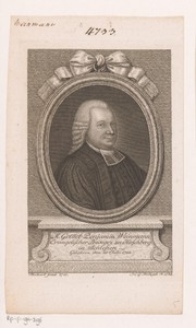 Portret van Gottlob Benjamin Weinmann