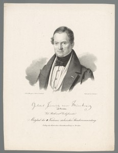 Portret van Gottlob Heinrich von Minckwitz