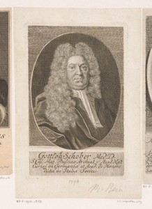 Portret van Gottlob Schober