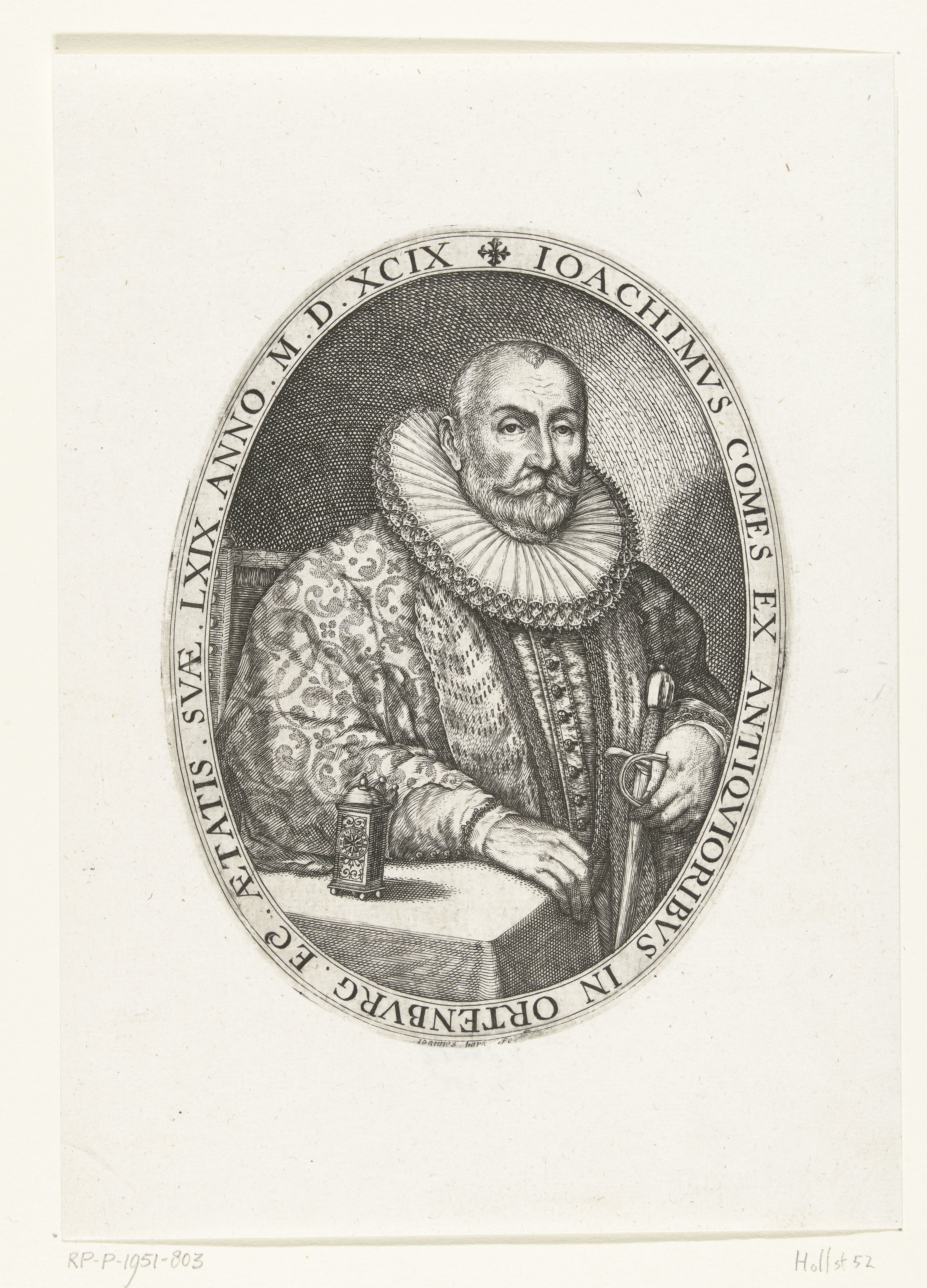 Portret van graaf Joachim von Ortenburg by Johan Barra