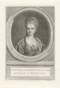 Portret van gravin van Courlande