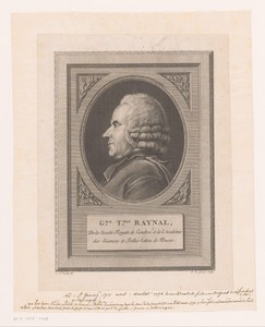 Portret van Guillaume-Thomas François Raynal