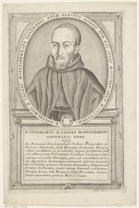 Portret van Guillermo Robazoglio da Casale, 32ste Minister Generaal van de franciscaner orde