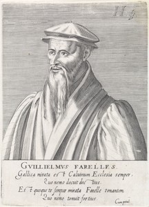 Portret van Guilliaume Farel
