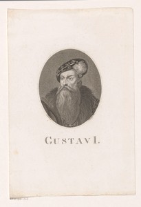 Portret van Gustaaf I, koning van Zweden