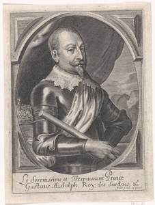 Portret van Gustaaf II Adolf, koning van Zweden