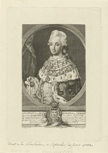 Portret van Gustaaf III, koning van Zweden