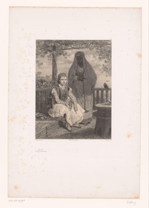 Portret van Halil-Bey in Albanees kostuum