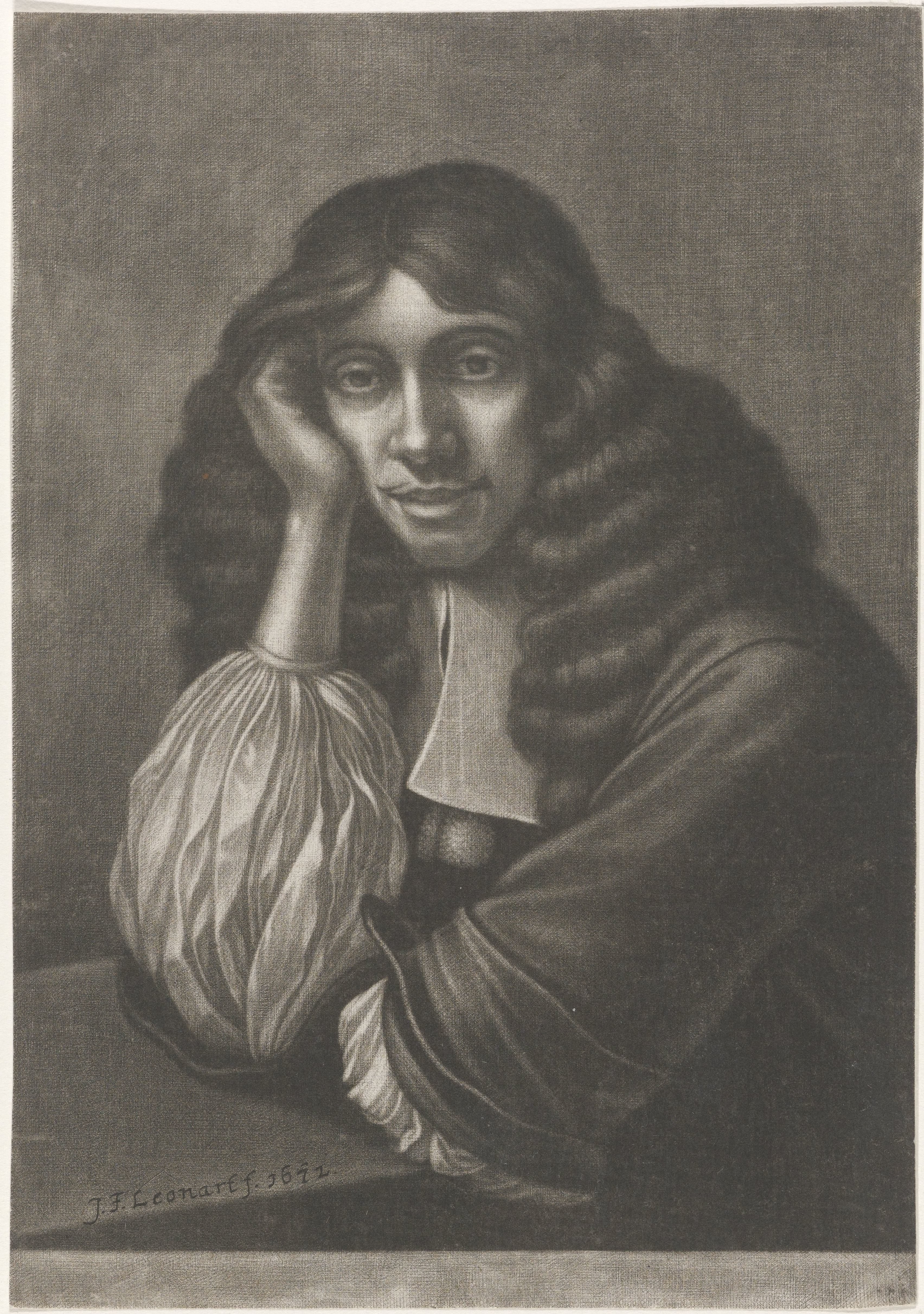 Portret van Hans Braun by Johann Friedrich Leonard
