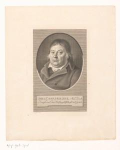 Portret van Hans Caspar Hirzel
