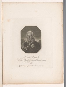 Portret van Hans David Ludwig Yorck