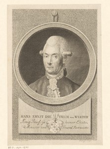 Portret van Hans Ernst Dietrich von Werder