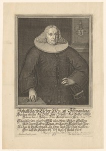 Portret van Hans Jacob Escher