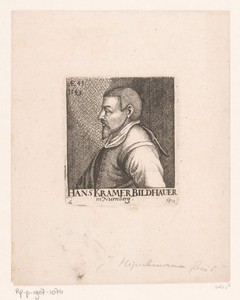 Portret van Hans Kremer op 41-jarige leeftijd