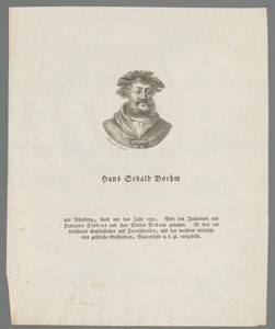 Portret van Hans Sebald Beham