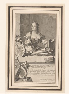 Portret van Hedwig Eleonora Hoppe
