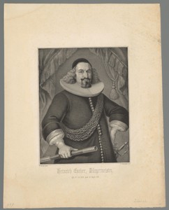 Portret van Heinrich Escher I