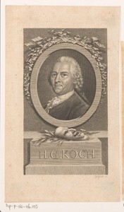 Portret van Heinrich Gottfried Koch
