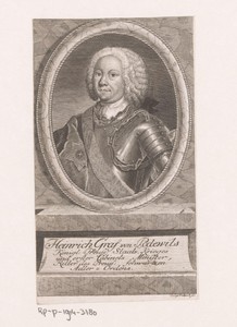 Portret van Heinrich Graf von Podewils