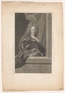Portret van Heinrich Johann Leupold