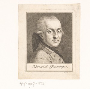Portret van Heinrich Pfenninger