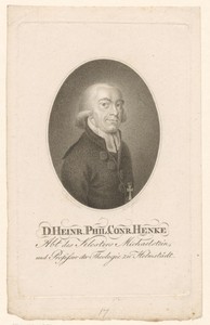 Portret van Heinrich Philipp Conrad Henke