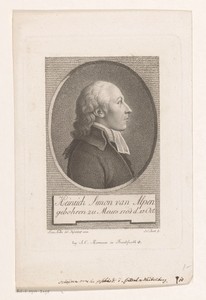 Portret van Heinrich Simon van Alpen