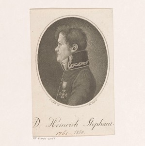 Portret van Heinrich Stephani